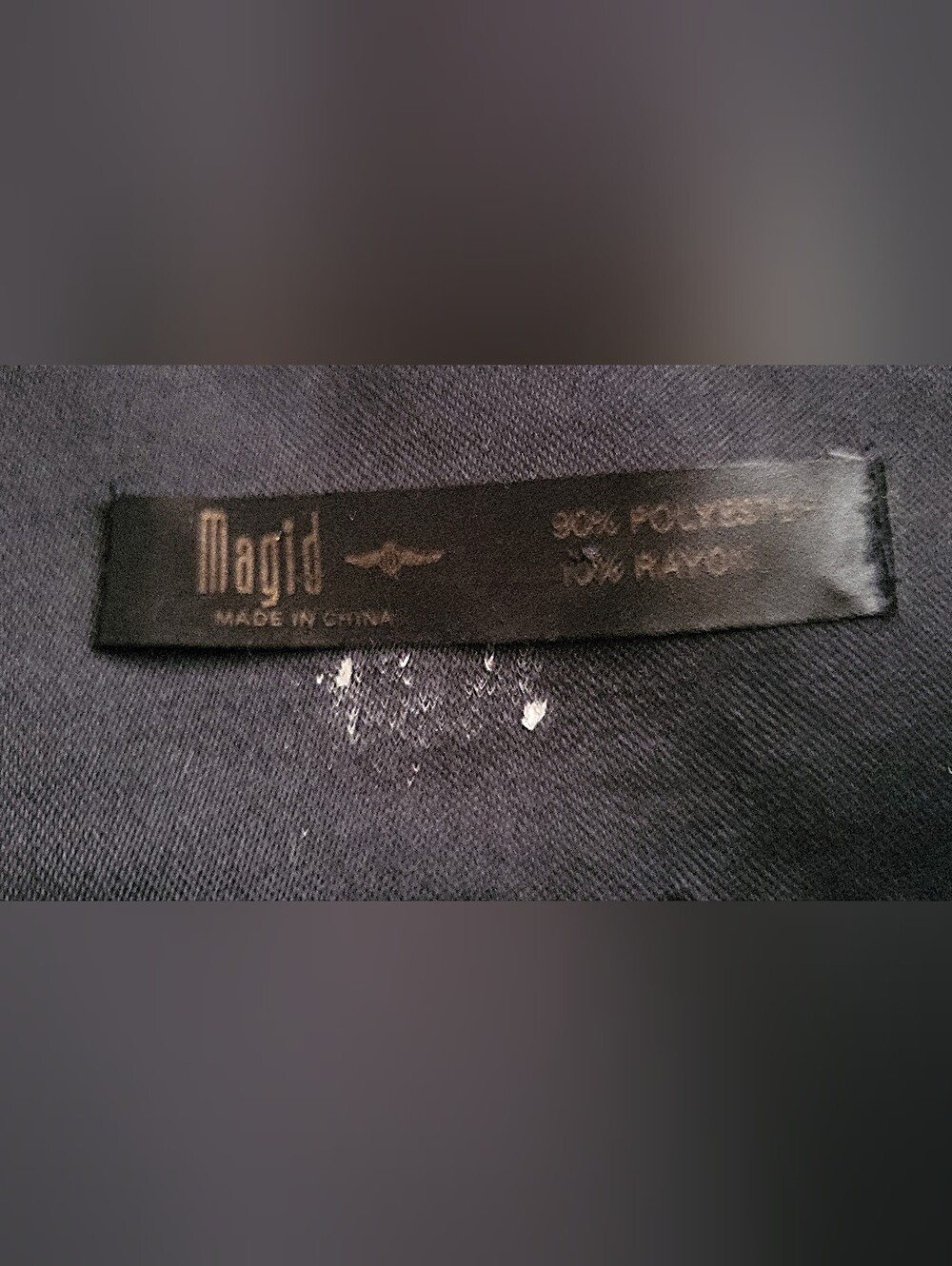 Vintage 90's Y2K Magid Black Satin Gold & Copper Beaded Statement Stretch Belt L - Picture 6 of 6